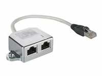 LAN-Kabel-Verteiler (Netzwerkdoppler), Y-Adapter 68908 - silber, 1x 8-polig > 2x