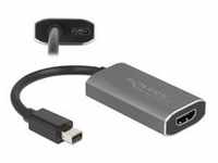 Aktiver Adapter, mini DisplayPort Stecker > HDMI 8K Buchse - schwarz/grau,...
