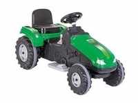Ride-on Traktor Big Wheel, Kinderfahrzeug - grün/grau, 12 V