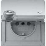GIRA Steckdose KD TX-44 Alu Schloss gleich 456965