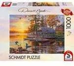 Darrell Bush: Bootshaus mit Kanus, Puzzle