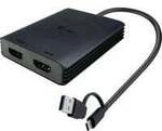 Video Adapter USB-A/USB-C > Dual HDMI 4K / 60Hz
