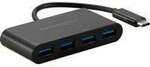 CH1200 USB-C 4 Port Hub, USB-Hub