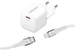 Power Adapter W30C GaN + C315L Lightning Kabel, Ladeger&auml;t