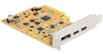 PCIe x4 Karte zu 1x ext. USB-C 10 Gbit/s B. + 1x extern USB-C DP Alt Mode,