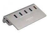 USB 10 Gbps Hub mit 4 USB Typ-A Ports + 1 Schnellladeport, USB-Hub
