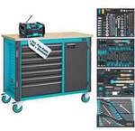 Werkbank Assistent (179NW-7/210), fahrbar, Sortiment, Werkzeugwagen
