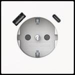 Schutzkontaktsteckdose mit USB Typ A und USB Typ C Anschluss
