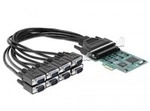 PCIe Karte> 8xSeriell RS-232 DB9, Schnittstellenkarte