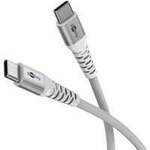 Supersoftes USB 2.0 Textilkabel, USB-C Stecker > USB-C Stecker