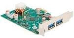 PCIe x1 Karte zu 1x ext. USB-C PD 30W + 2 ext. USB 3.2 Gen 1, USB-Controller