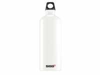 Alu Traveller 1 Liter, Trinkflasche - weiß