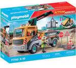71750 Action Heroes Baustellen-LKW mit Kran, Konstruktionsspielzeug