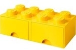 LEGO Brick Drawer 8 gelb, Aufbewahrungsbox