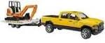 RAM Rental Service mit Minibagger, Modellfahrzeug