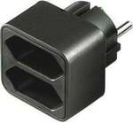 Stromadapter 1x Schutzkontakt > 2x Euro, Steckdosenadapter