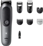 Braun AIO5520, Braun Series 5 All-In-One 5520, Haarschneider schwarz/grau, 7-in-1