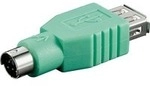 USB 2.0 Adapter, USB-A Buchse > Mini-DIN 6-Stecker (PS/2)