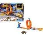 Hot Wheels Monster Trucks 2-in-1 Loop & Flip Challenge, Rennbahn
