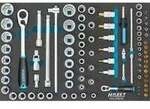 Steckschl&uuml;ssel-Satz 163-258/92, 1/4" und 1/2", Werkzeug-Set