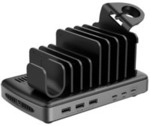 160W 6 Port USB-Ladestation, 3x USB-A + 3x USB-C