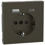 Schutzkontakt Steckdose mit USB Ladeger&auml;t, Typ MEG2367-6052, Unterputz, 16 Ampere,