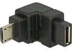 USB 2.0 Adapter, Micro-USB Stecker > Micro-USB Buchse 90&deg;
