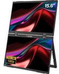 Dualer tragbarer Monitor 15,6&Prime; (32403), LED-Monitor