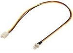PC-L&uuml;fter Stromkabelverl&auml;ngerung 3Pin Secker > 3Pin Buchse, Verl&auml;ngerungskabel