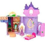 Disney Prinzessin Rapunzel kleines Puppenhaus Schloss mit Puppe und Zubeh&ouml;r