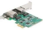 PCI Express x1 Karte 2 x RJ45 2,5 Gigabit LAN RTL8125, LAN-Adapter