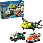 60505 City Kombinationsset mit Flugzeug, Wartungsfahrzeug und Luftkissenboot,