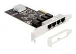 PCIe x4 auf 4 x RJ45 Gbit, LAN-Adapter