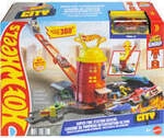 City Super Feuerwehrwache Spielset mit Rettungsleiter und Feuerwehrauto,