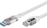 Ethernet-Kabel USB-A 3.2 Gen1 Stecker > RJ-45 Stecker, LAN-Adapter