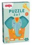 Puzzle 2 in 1 Elefant
