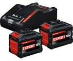 EXPERT Starter-Set 18V, 2x EXBA 18V-150 + Ladeger&auml;t EXAL18V-160