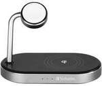 Wireless 3-in-1 Ladest&auml;nder WCS-02, Qi, MFi, Ladestation