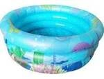 Babyplanschbecken mit aufblasbarem Boden, 70 cm Durchmesser, Badespielzeug