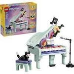 31392 Creator 3-in-1 Deko-Klavier mit Katze, Konstruktionsspielzeug