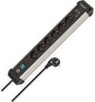 Premium-Alu-Line Steckdosenleiste 6-fach, 2x USB