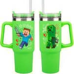 Minecraft Green Multiway Travel Cup Straw, Thermobecher