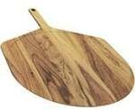 Akazienholz Pizzaschieber & Servierbrett XL, 16", Schneidebrett