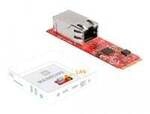Konverter M.2 Key B+M Stecker zu 1 x RJ45 2,5 Gigabit LAN Port horizontal,