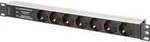 Steckdosenleiste 19" PDU mit Aluminiumprofil, 7-fach