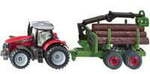 BLISTER Massey Ferguson mit Forstanh&auml;nger, Modellfahrzeug