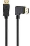 Kabel DisplayPort Stecker 90&deg; > DisplayPort Stecker, 8K / 144Hz
