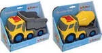 SpielMaus Baby Baufahrzeuge, Licht und Sound, Friktion, 2-fach sortiert,