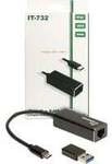 USB Adapter Argus IT-732, USB-C Stecker > RJ-45 Buchse