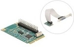 Delock Mini PCIe I/O PCIe full size 1 x Parallel, Schnittstellenkarte